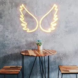 XERGY Off White Angle Wing Shaped USB Operated Wall Lamps-17