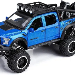 Die Cast Metal 1:24 Scale Model Car Raptor 6x6 Kids Toy Cars For Lights & Sound-image-34