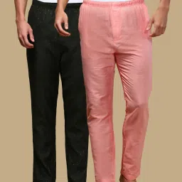 Pack of 2 Men's Printed Viscose Blend Pyjama Elasticwaist with Side Pockets Men Pyjama-image-41