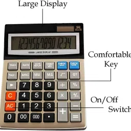 amigo C 14 Digit Dual Powered Business/Commerce Calculator CTLZEN for Office & Home CT912ND FinancialCalculator image 4
