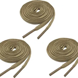 house of common shoe lace round chiku khaki 3pair sport boot oval laces Shoe Lace-image-96