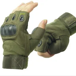 Half Finger Tactical Gloves Military Army Shooting Hunting Climbing Cycling Gym & Fitness Gloves-10