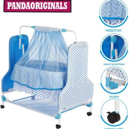 BEST BLUE BABY CRADLE PREMIUM|BEST IN SEGMENT FOR BABY With Mosquito Net-15