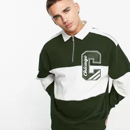 Men Full Sleeve Printed, Color Block Sweatshirt-image-26