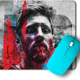 gray wall Messi 13 Nonslip Base Graphic Non Slip Base Mousepad-17