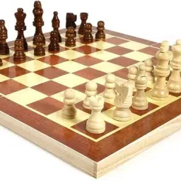 Premium Wooden Folding Chess Set – Handcrafted Chess Board with Classic Staunton 4 cm Chess Board-2