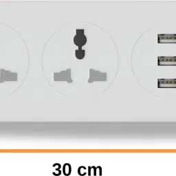 AZIOT 3 Socket + USB Smart Extension - Wifi/Bluetooth Communication- Power Monitoring Smart Power Strip image 2