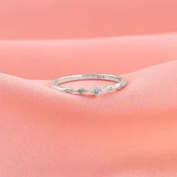 GIVA Women 925 Sterling SilverRhodium-Plated Stone-Studded Finger Ring-image-65