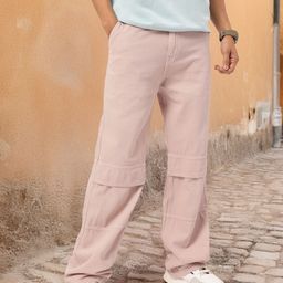 Kook N Keech Men Utility Weave Panelled Non-Stretchable Jeanss-image-47