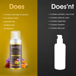COROnation Herbal Set of 2 Ubtan Foaming Face Washes for Tan Removal - 160ml each image 5