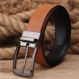 winsome deal Reversible Belt with Tang Buckle Closure image 1
