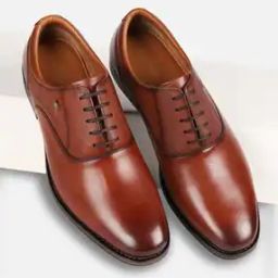 Men Round-Toe Leather Oxford Shoes-image-16