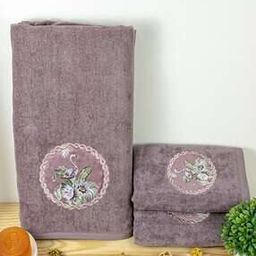 Pack of 3 Embroidered Bath Towel-44