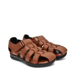 Men Round-Toe Multi-Strap Sandals with Velcro Fastening-image-64