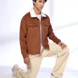 Men Slim Fit Jacket with Flap Pockets-picture-29