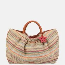 Women Striped Ivy Tote Bag-image-1