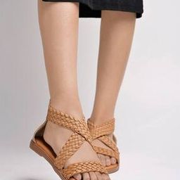 Women Braided Open-Toe Flat Sandals-4