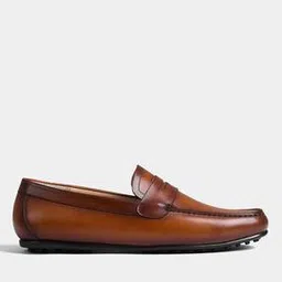 Genuine Leather Square-Toe Mocassins-image-56