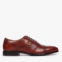 Lace-Up Derby Shoes with Broguing-image-61