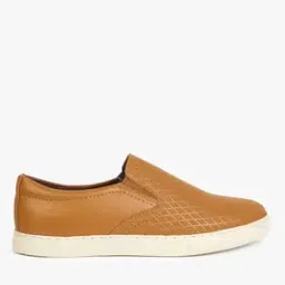 Textured Round-Toe Slip-On Loafers-image-24
