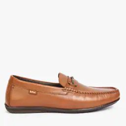 Leather Slip-On Formal Shoes with Metal Accent-image-24