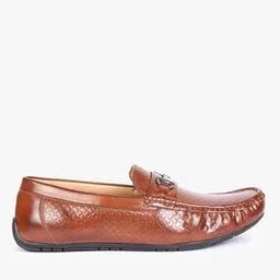 Basket Weave Round-Toe Loafers-image-81