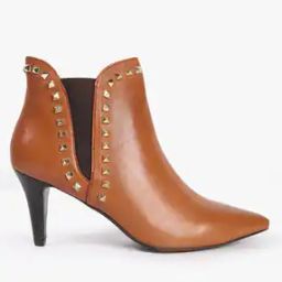Women Studded Ankle-Length Stiletto Boots-image-38