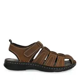 Men Multi-Strap Sandals with Velcro Fastening-image-41