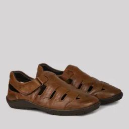 Men Slip-On Sandals with Velcro Closure-24