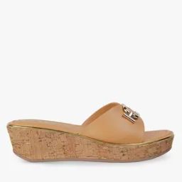 Women Wedges with Metal Accent-image-67