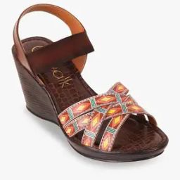 Women Printed Sling-Back Wedges-image-30