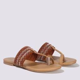 Women Embroidered Toe-Ring Flat Sandals-picture-29