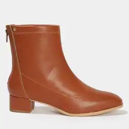 Women Ankle-Length Block Heeled Boots-picture-17