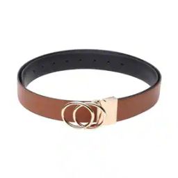 Men Slim Belt with Metal Buckle Closure-image-120