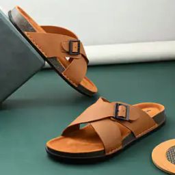Men Faux Leather Sandals-image-2