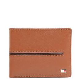 Leather Bi-Fold Wallet with Logo Embossed-image-1