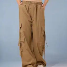 Women Baggy Fit Cargo Pants-image-22