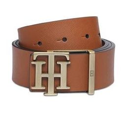 Reversible Leather Belt with Logo Accent-image-14