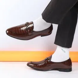 Men Almond-Toe Slip-On Loafers-picture-13