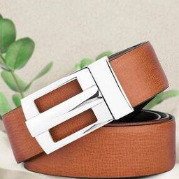 Men Slim Belt with Metal-Buckle Closure-image-98