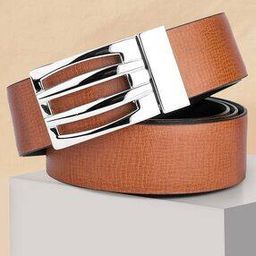 Men Slim Belt with Metal-Buckle Closure-image-99