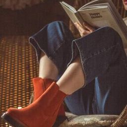 Round-Toe Ankle-Length Slip-On Boots-image-2