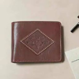Leather Bi-Fold Wallet with Logo-image-61