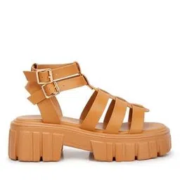Open-Toe Slip-On Flat Slides-image-1