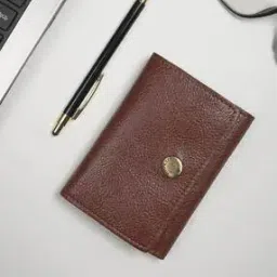 Men Genuine Leather Tri-Fold Wallet-image-1