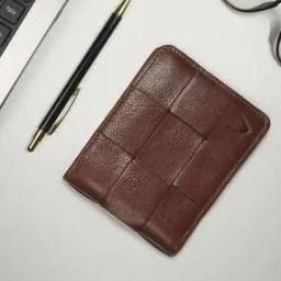 Men Checked Genuine Leather Bi-Fold Wallet-image-14
