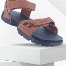 Men Round-Toe Sandals with Velcro Fastening-image-58