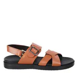 Buckle Fastening Flat Heeled Sandals-40