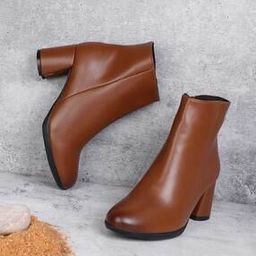 Women Ankle-Length Slip-On Boots-picture-46