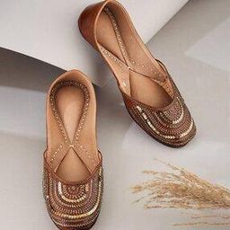 fabindia Women Embroidered Slip-On Juttis-picture-16